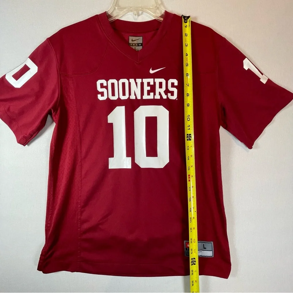 Nike Team Oklahoma Sooners #10 Football Jersey Youth Large